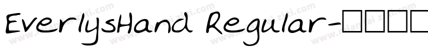 EverlysHand Regular字体转换